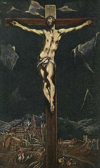 GRECO, El Christ in Agony on the Cross china oil painting image